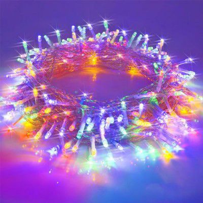 EYUVAA LABEL 10 Meter 24 LED String Light, Waterproof Indoor Outdoor Lights for Home Decoration, Diwali Decoration Light, Bright LED Light for Patio Porch (Multicolor, 10 Meter)