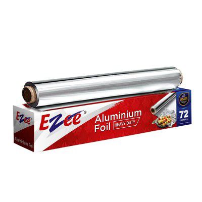 Ezee Aluminium Foil 72 Meters 14 Microns I Parchment & Wrapping Paper | Perfect for Cooking, Baking, Packing and Serving Foods