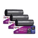 Ezee Black Medium Garbage Bags 90 Pcs | 19 X 21 Inch | 30 Pcs x Pack of 3 | Dustbin Trash Bag...