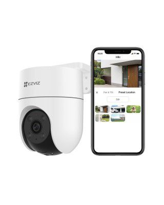 EZVIZ Outdoor Security Camera,3MP 2K, Pan/Tilt WiFi Camera,360° CCTV Camera, Human Detection,2-Way Talk,  512GB SD, iCloud Storage, Alexa, Google, H8C