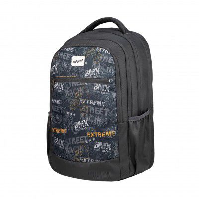 F Gear Arashi Black 35L School Backpack|4 Compartments