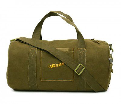 F Gear Army 30 liters Olive Canvas Gym Bag