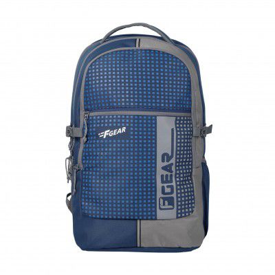 F Gear Blow Laptop Rain Cover School Bag 32L Navy Blue Backpack