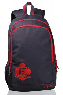 F Gear Castle Grey Red 22 Ltrs Casual Backpack (2263)