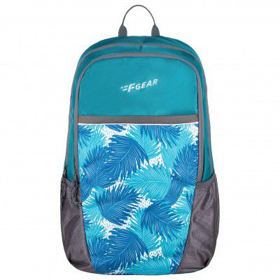 F Gear Cole Casual College Laptop School Bag 27L Aqua Backpack