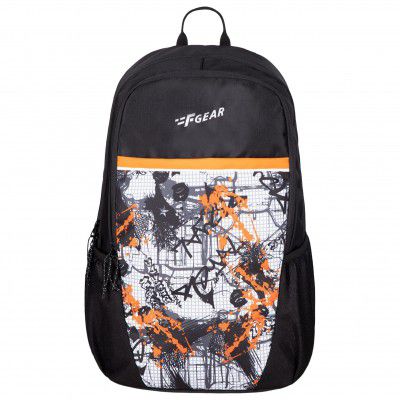 F Gear Cole Casual College Laptop School Bag 27L Black Backpack