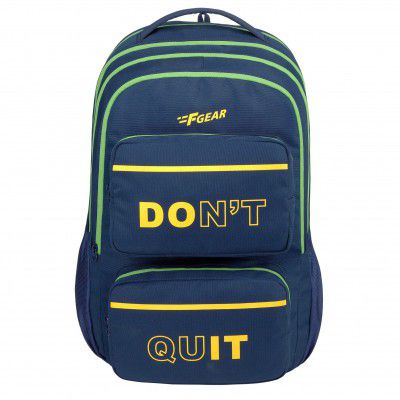 F Gear Don't Quit Laptop School Bag 40L Navy Backpack
