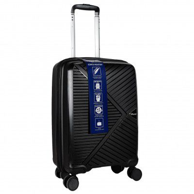 F Gear Eagle PP03 Black 20" Cabin Suitcase