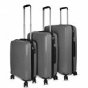 F Gear Eagle PP03 Grey Hard-Sided Luggage Set of 3 Trolley Bags (50, 60 & 70 cm)...
