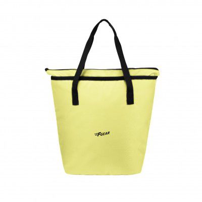 F Gear Flex Light Yellow Tote Bag for Women|Handbag with 1 Spacious Compartment & Inside 2 Pockets|Zip Closure