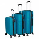 F Gear Joy PP008 Blue Hard-Sided Luggage Set of 3 Trolley Bags (51, 61 & 71 cm)...