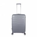 F Gear PPS27 Polypropylene Hardshell/Hardsided/Hardcase Light Weight 8 Wheeler Spinner for Men Women (Check in 24 Inch, Light Grey)...