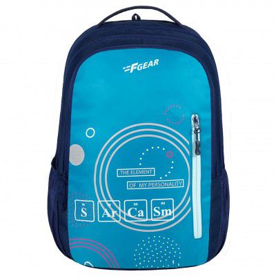 F Gear Sarcy Laptop Rain Cover School Bag 36L Navy Backpack
