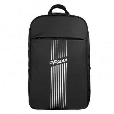 F Gear Spitfire Black 24L Laptop Backpack Fits 17"