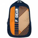 F Gear Squad Laptop Casual College Bag 27L Navy Blue Orange Backpack...