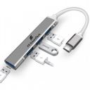 F5 SmartTech 4 in 1 Type C 4 Ports High Speed 3.0 USB Hub for Laptop USB Type C MacBook Pro Air C-Type Smartphones USB Extender USB Hub...