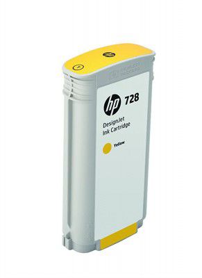 F9J65A - HP 728 130-ML Yellow Ink Cartridge for HP DesignJet T830 24-Inch / T830 36-Inch / T730 36-Inch