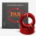 FAB P.V.C. INSULATED WIRES & CABLES | 2.5mm | 90m | (10 No.) | Red...