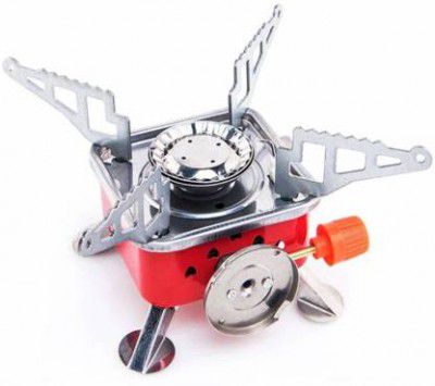 Fabbmate Portable Gas Stove | Folding Cylinder Gas Burner For Outdoor Camping (1 Burner)