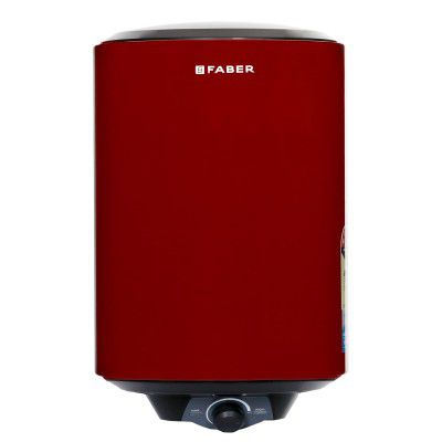 Faber 15 LTR Storage Water Heater/Geyser (FWG Jazz 15 VWR) || 5 Star Rated with PUF Technology ||8 Bar Pressure || 5 yrs Warranty on Tank, Free Installation, Wine Red