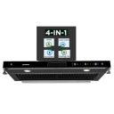 Faber 4in1 1325 m³/hr Filterless Autoclean 90cm Chimney (HOOD AEROSTATION ELITE FL HC TC BK 90)...