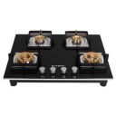 Faber 65 cm Hob, 4 Burner, Auto Ignition (HOB HTG 654 CRS BR CI) Black...