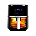 Faber 6L 1500W Digital Air Fryer | Fry, Bake, Roast, Toast, Defrost, Grill & Reheat | 85% Less Oil, 360° Air Cooking | 8-Preset Menu, LED Display & Touch Control, Non-Stick Pan, View Window | (Black)...