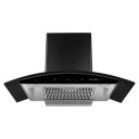 Faber 90 cm 1200 m³/hr Curved Glass Autoclean Chimney (HOOD EVEREST SC TC HC BK 90, Filterless technology, Touch Control, Black)...