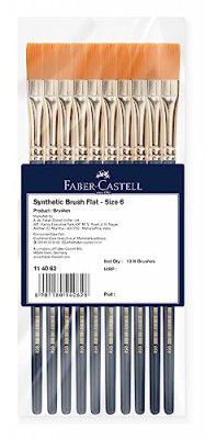 Faber-Castell Paint Brush - Synth Hair Flat Size 6 PCK-10