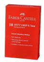 Faber-Castell Soft-Grip Mechanical Pencil - 0.7mm, Pack of 10 (Assorted)...