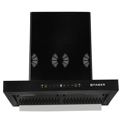 Faber 60 cm 6 way Silent Suction,1250 m³/hr Auto-Clean Kitchen Chimney (HOOD BONITO 3D IND HC SC FL BK 60)