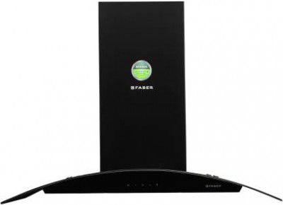 Faber Feel Plus 3D T2S2 BK TC LTW 90 Wall Mounted Chimney)