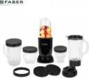 FABER FSB 400 W Juicer Mixer Grinder (SPORTZ BLENDER FSB 5 in 1 Nutrifit Nero | 5 Jars | Black)...
