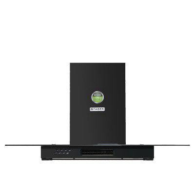 Faber 3 Way Suction Chimney with Air purifier & Fan,90 cm,1095 m³/hr (HOOD 3N1 AEROST. GLAMOUR PRO 3D BK FT 90)