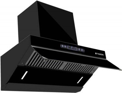 [Extra Rs 2982 Off] FABER Hood Alpine FL HC BK 75 Auto Clean Semi Inclined| Touch & Gesture Control, Wall Mounted Black 1500 CMH Chimney