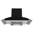 Faber 90 cm 6 way Silent Suction, 1250 m³/hr Auto-Clean curved glass Kitchen Chimney (HOOD EVEREST SMART 3D IND HC SC BK 90)...