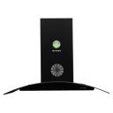 Faber 90 cm 1350 m³/HR Curved Glass Kitchen Chimney (Hood FEEL 3D PLUS MAX T2S2 BK TC 90)...
