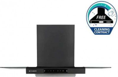 Faber Hood Mercury Pro HC SC FL BK 90 Auto Clean Wall Mounted Chimney (1200 CMH)