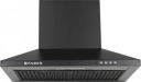 FABER HOOD PLUTO PB BF BK 60 Wall Mounted Chimney  (Black 1000 CMH)...