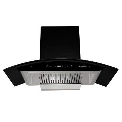 Faber 90 cm 1500 m³/hr Auto-Clean curved glass Kitchen Chimney (HOOD PRIMUS PLUS ENERGY TC SC HC BK-N 90)