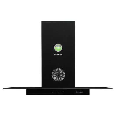 Faber 90 cm 3 Way Silent Suction Chimney, 1150 m³/hr (SUPER 3D PLUS T2S2 BK TC LTW 90)