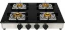 Faber Supreme Plus 4 BB Antileak Technology Stainless Steel Manual Gas Stove ...