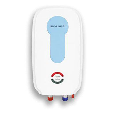 Faber Xpress 3L/3Kw Instant Water Heater | 3L Capacity, 8 Bar Working Pressure, ABS Body, Stainless Steel Storage Tank | Instant Heating | 3000W | (White)