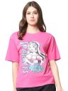 Fabflee Women's Casual Printed Round Neck, Oversized Longline Drop Shoulder Boho Style T-Shirt | Trendy Graphic Tee...