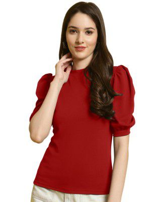 Fabflee Women's Solid Regular Fit Top