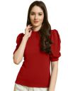 Fabflee Women's Solid Regular Fit Top...