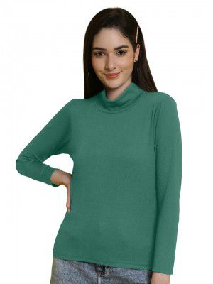 Fabflee Women's Solid Regular Fit Tops