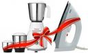 Fabiano 500W Mixer Grinder (White & Grey, 3 Jars) & 750W Dry Iron  (FAB-MG-03-EL03 | 3 Jars | White, Grey)...