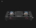 Fabiano FAB2BRNSMART Toughened Glass Top 2 Burner Manual Gas Stove (High Efficiency Burner, Black)...
