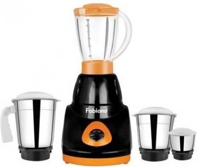 Fabiano SMART 750 W Mixer Grinder (FAB-MG-SMART | 4 Jars | Black & Orange)